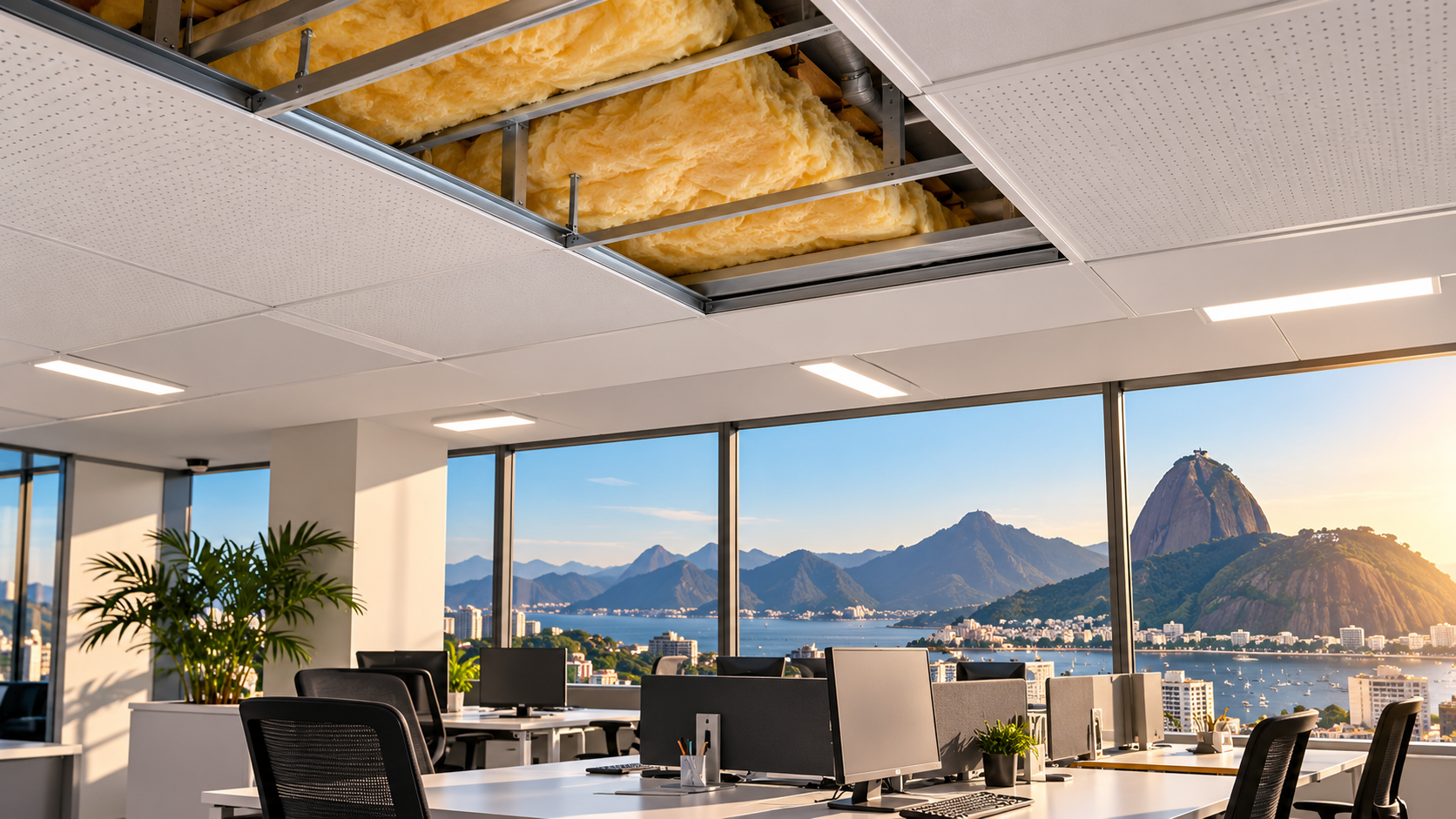 Isolamento térmico em empresa e escritório no Rio de Janeiro